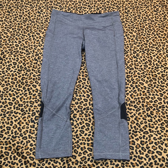 Lululemon Pace Rival Crop Heathered Grey / Black #W6ACIS * 8* - Picture 3 of 12
